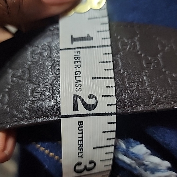 Gucci Mens Signature Leather Belt. Size 38 - Picture 2 of 15
